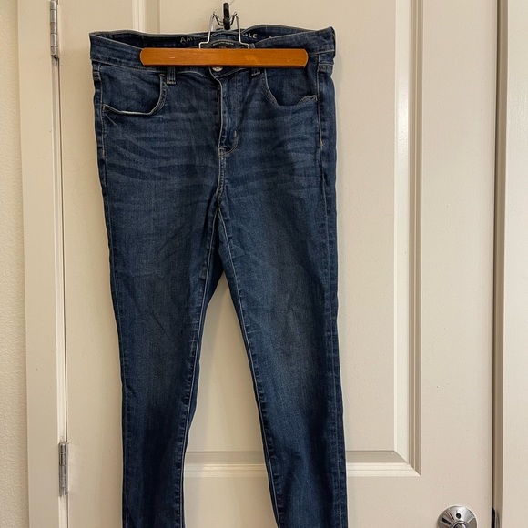 TWO pairs of size 12 short American Eagle high waisted jeggings. - Picture 2 of 2